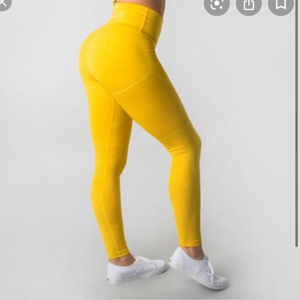 Alphalete Yellow Leggings
